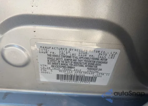 2014 Nissan Versa Note Sv from USA, damaged, VIN 3N1CE2CP0EL399041